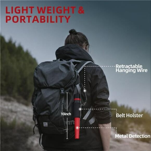 Waterproof Metal Detector Pinpointer Handheld Wand for Gold Coins Jewelry - Picture 6 of 7